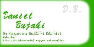 daniel bujaki business card